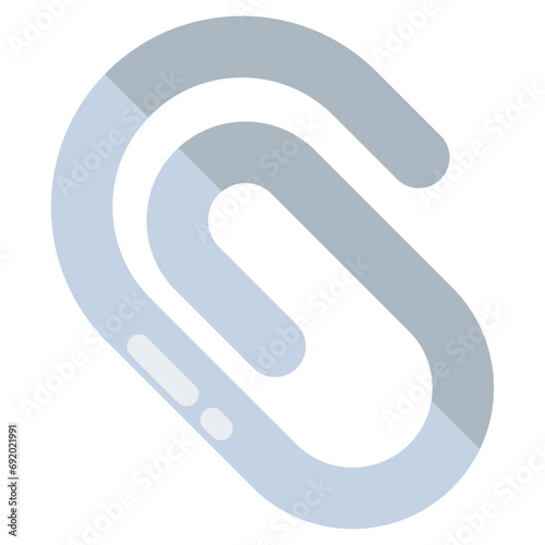       Editable flat design vector of paperclip