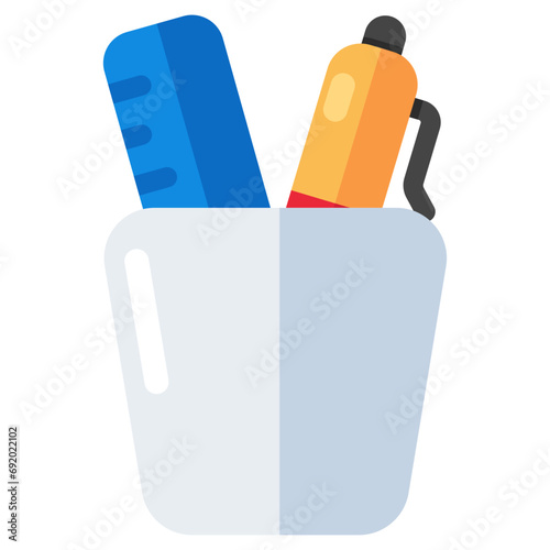 Creative design icon of writing launch 