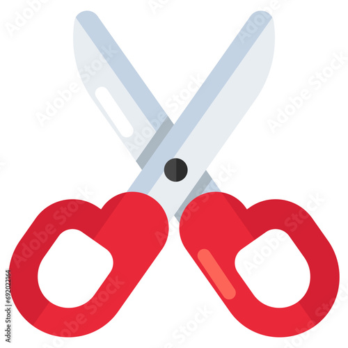 Trendy vector design of scissors