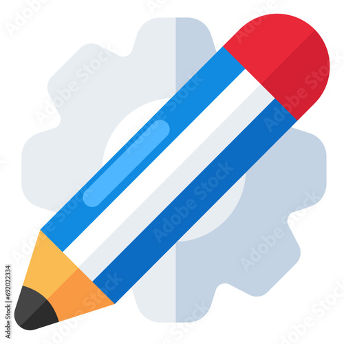 Creative design icon of writing launch 