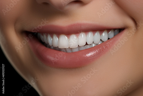 Healthy smile teeth of young woman.
