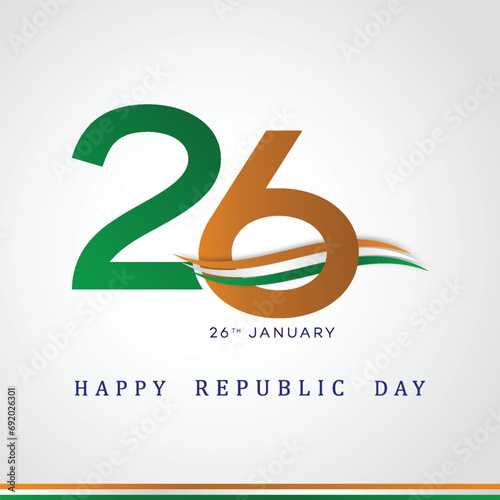 Vector, Happy Republic Day, 26th, January, Indian republic Day, 3d text, vector Republic Day poster, design, Indian republic Day celebrations,india gate,banner, poster, post, story, web banner, 