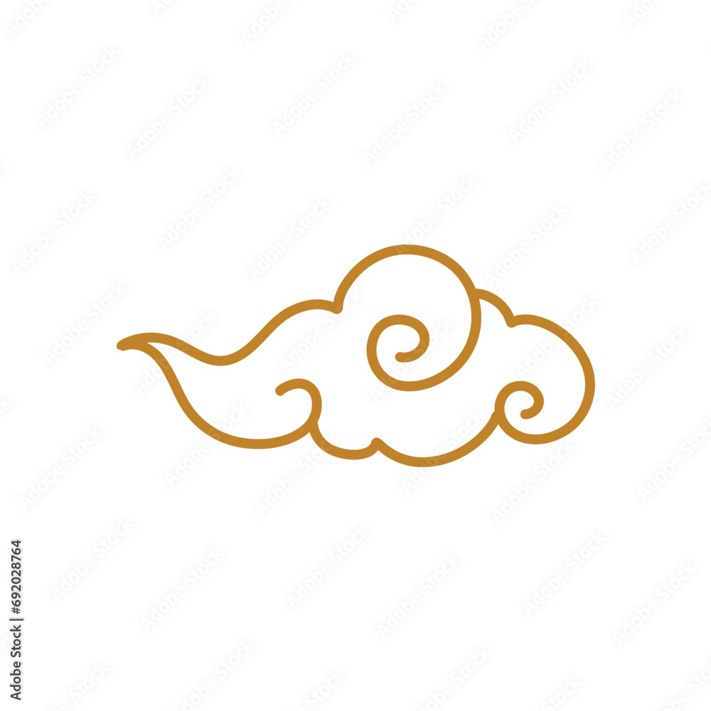 Traditional Chinese or Japanese clouds 