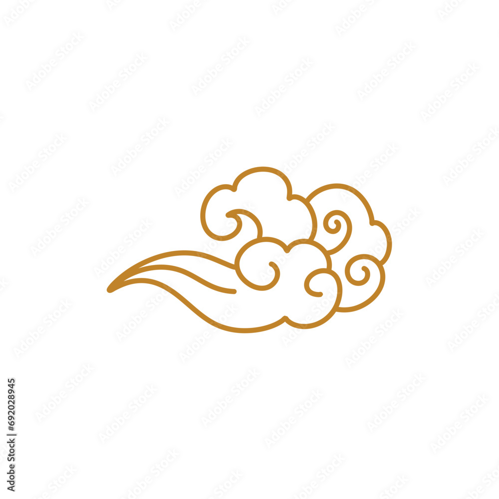 Traditional Chinese or Japanese clouds Traditional Chinese or Japanese clouds