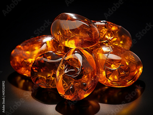 Jewelry with amber