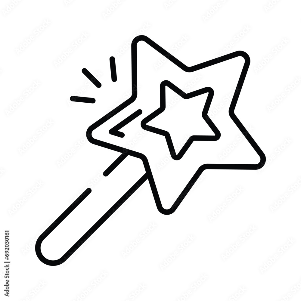 Magic wand stick vector, get hold on this amazing icon of magic stick Magic wand stick vector, get hold on this amazing icon of magic stick