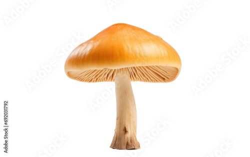 Colorful Long Mushroom on White or PNG Transparent Background. photo