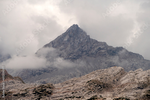 Schönfeldspitze mountain at Steinernes Meer, mountain landscape in Bavaria, Germany