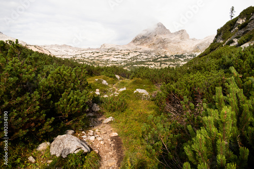 Schönfeldspitze mountain at Steinernes Meer, mountain landscape in Bavaria, Germany photo