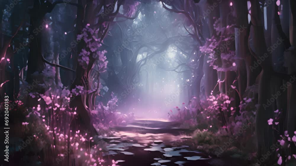 Fantasy portal. Forest background with copy space. AI generated. Fantasy portal. Forest background with copy space. AI generated.