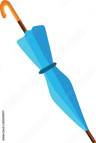 Flat design illustration umbrella vector