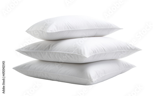 Collection of Soft Set of Premium Quality Bed Pillow on White or PNG Transparent Background.