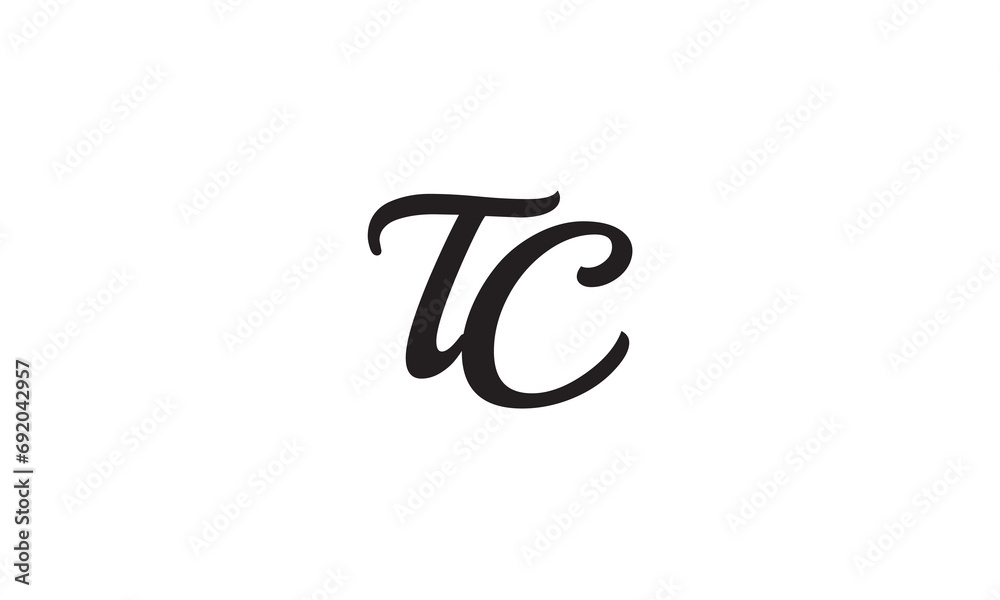 TC, CT, C, T Abstract Letters Logo Monogram TC, CT, C, T Abstract Letters Logo Monogram