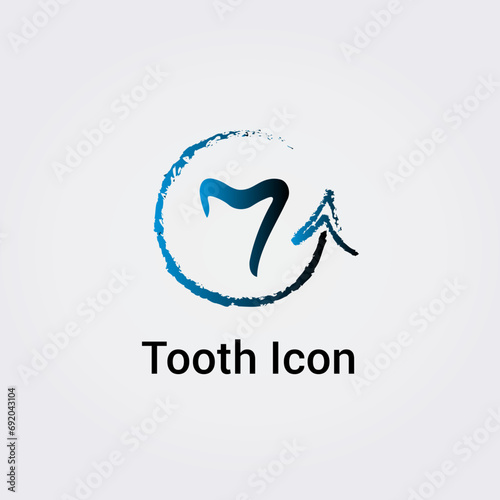 Icône Logo Dent / Dentiste pour Design Logos - Soins dentaires - Santé - Médical