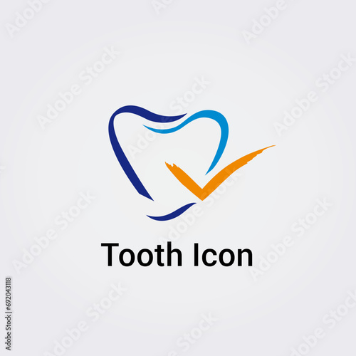 Icône Logo Dent / Dentiste pour Design Logos - Soins dentaires - Santé - Médical