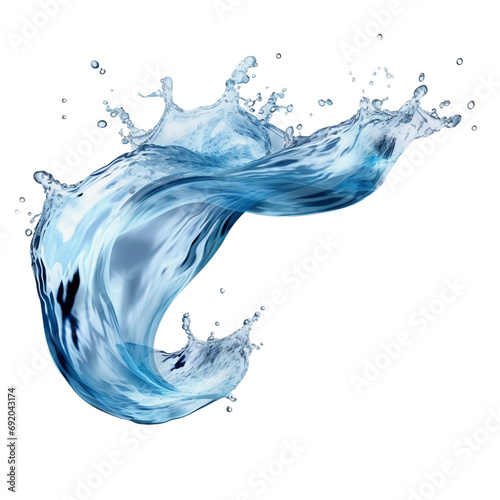 water splash isolated on transparent background