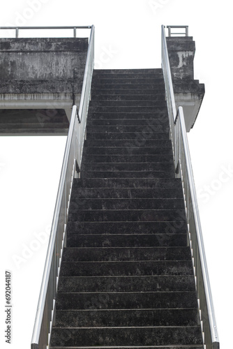 Stairway to the footbridge