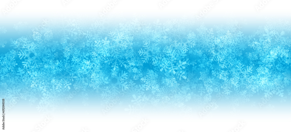 Light blue gradient winter background with detailed transparent snowflakes. Light blue gradient winter background with detailed transparent snowflakes.