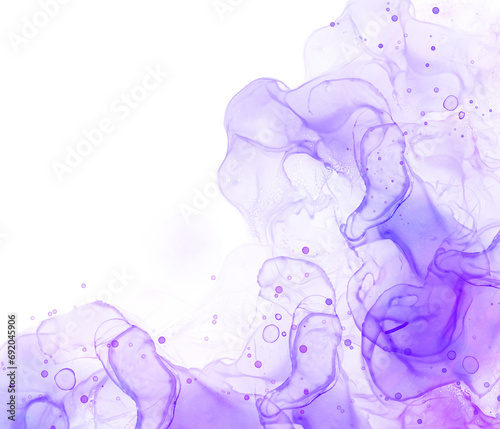 Purple Alcohol Ink Watercolor