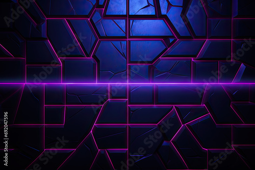 Futuristic gaming abstract background with glowing lines for wallpaper