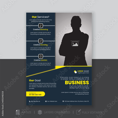 Modern and professional business flyer design.