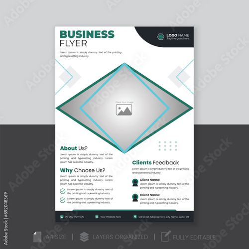 Modern and professional business flyer design.