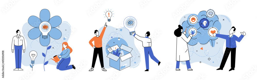 Innovative mindset vector illustration. Innovation is beacon guiding ships through storms creative brainstorming Personality is canvas on which innovative mindset paints its masterpiece Innovative mindset vector illustration. Innovation is beacon guiding ships through storms creative brainstorming Personality is canvas on which innovative mindset paints its masterpiece