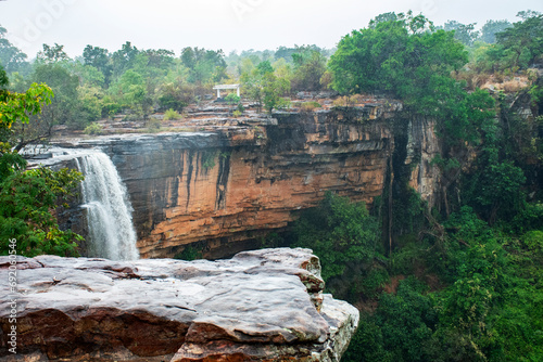 Beautiful Chitrakote water falls at Jagdalpur, Chattisgarh, India. Long exposure photography.