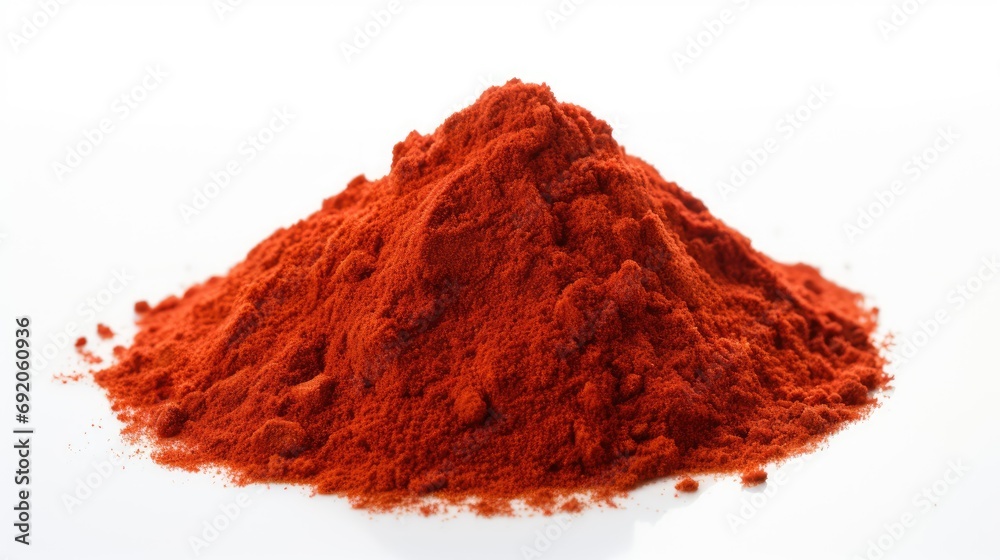 Chili Powder Isolated on White Background Chili Powder Isolated on White Background