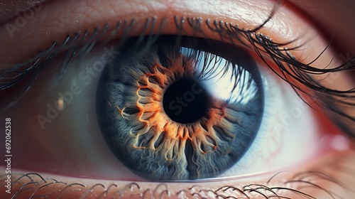 Intricate Details of Human Eye photo