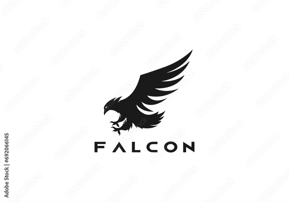 agency, america, animals, beak, bird, black, black eagle logo, black