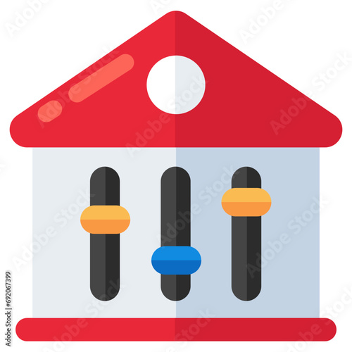 A unique design icon of home equalizer 