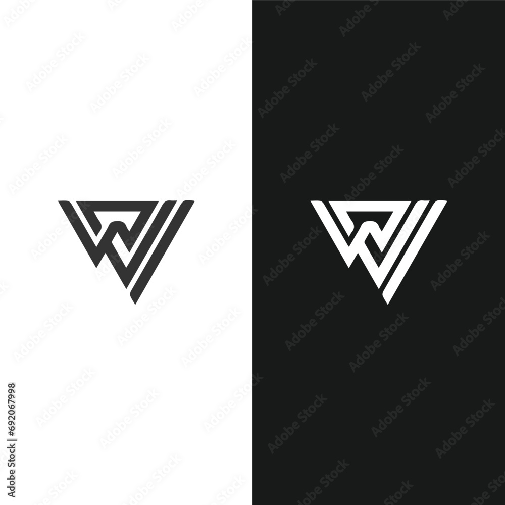 W letter logo, Letter W logo, B letter icon Design with black background. Luxury W letter W letter logo, Letter W logo, B letter icon Design with black background. Luxury W letter