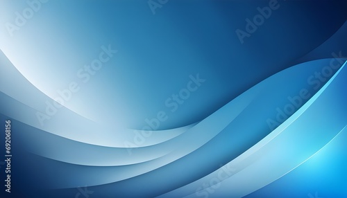 Light blue, smooth waves, dark blue color gradient background, blurred smooth stripes wave pattern, wallpaper. photo