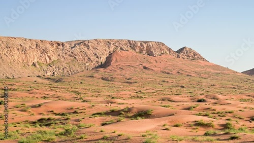 View of Desertscape in united Arab Emirates after rainy season photo