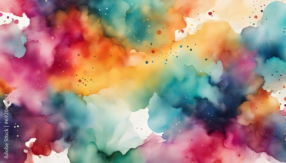 watercolor and ink abstract background, soft colors, wallpaper