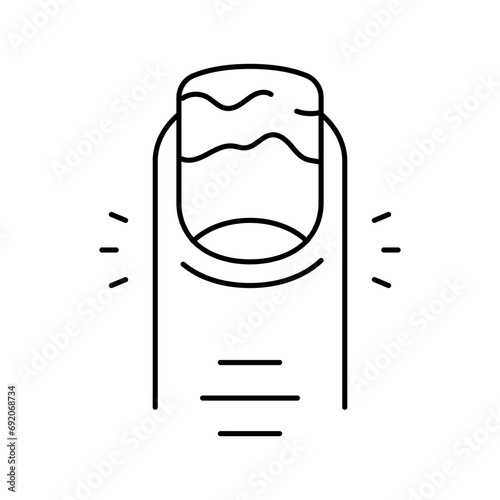 excessive thirst disease symptom line icon vector. excessive thirst disease symptom sign. isolated contour symbol black illustration