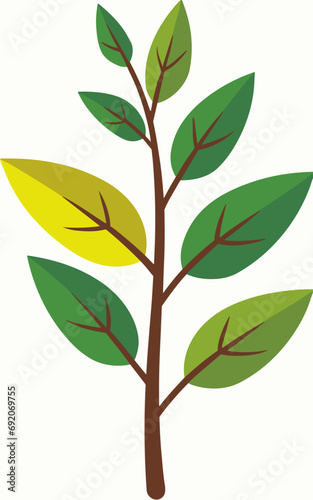 Leaves branch vector clipart