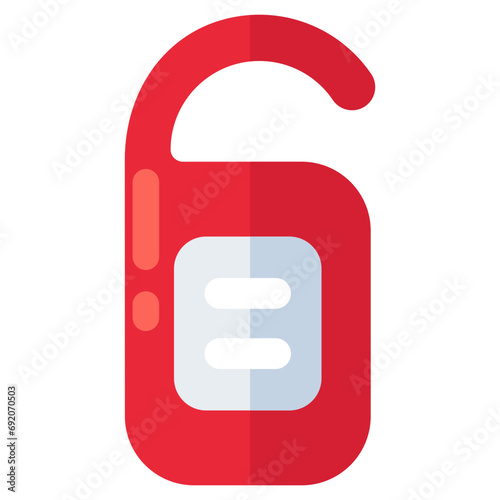 An editable design icon of door hanger knob