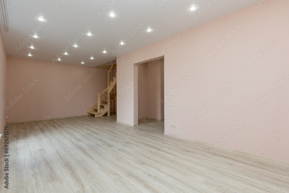 Fototapeta premium unfurnished house or apartment in bright colors