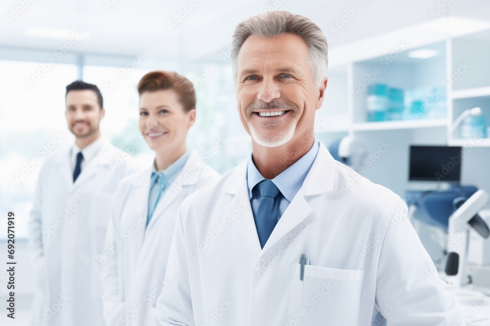 A Group of Men in White Lab Coats A Group of Men in White Lab Coats