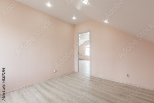 unfurnished house or apartment in bright colors