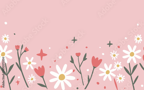 Abstract background poster floral. Good for fashion fabrics  postcards  email header  wallpaper  banner  events  covers  advertising  and more. Valentine s day  women s day  mother s day background.