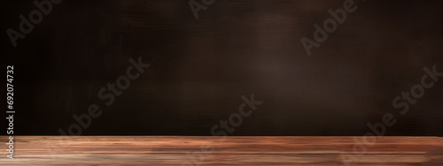 Wooden surface in the foreground. Template for product advertising. Stage background for natural product display.