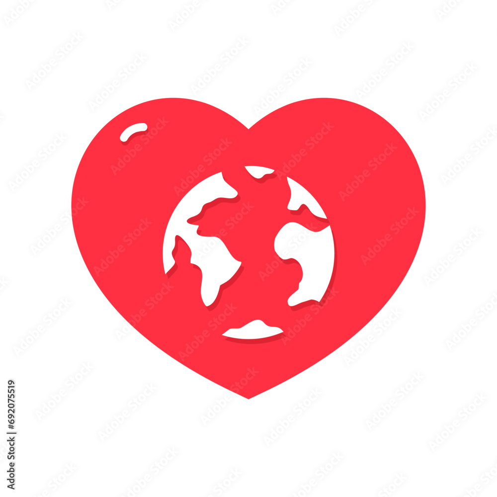 Valentine Love World. Illustration vector