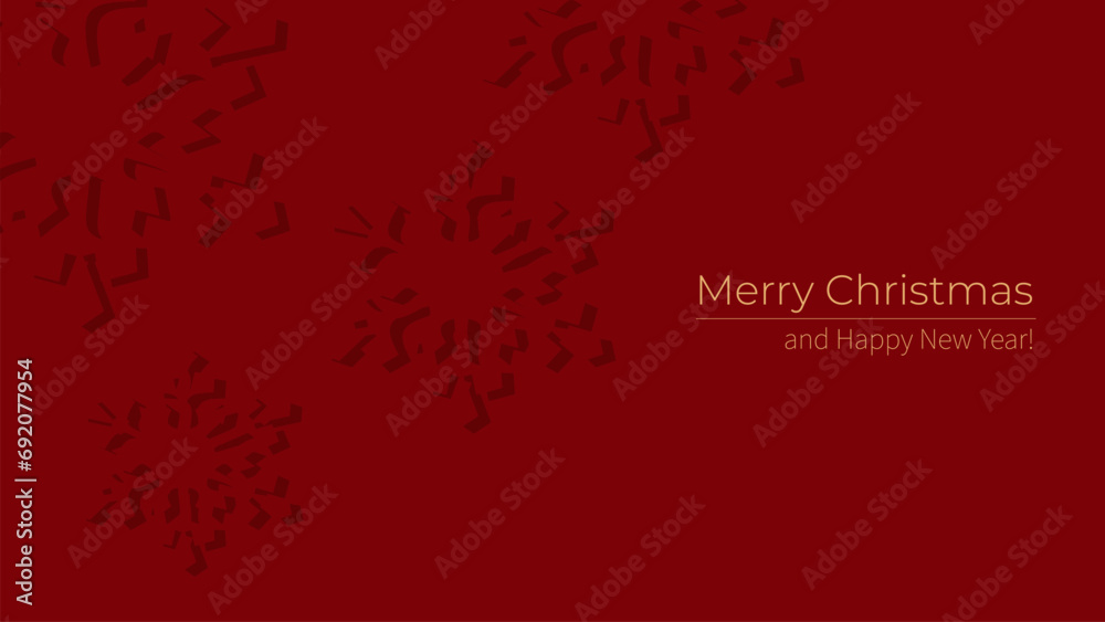 Red Christmas background with snowflakes and place for your text. Red Christmas background with snowflakes and place for your text.