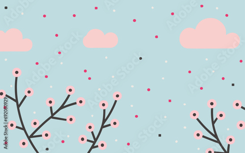Abstract background poster floral. Good for fashion fabrics, postcards, email header, wallpaper, banner, events, covers, advertising, and more. Valentine's day, women's day, mother's day background.