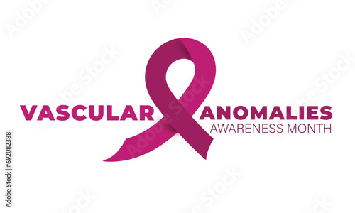 Vascular anomalies awareness month. background, banner, card, poster, template. Vector illustration.