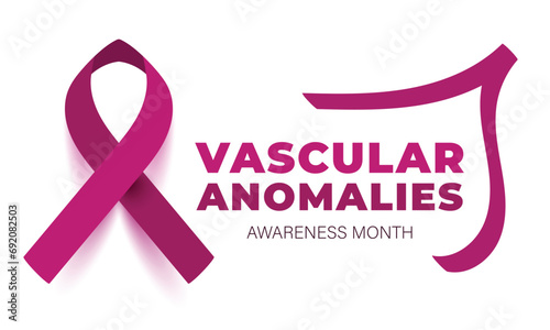 Vascular anomalies awareness month. background, banner, card, poster, template. Vector illustration.