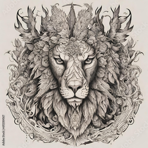 tattoo illustration, generative AI